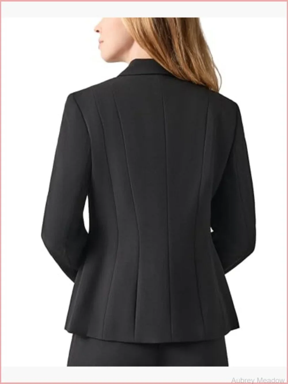 Women's Stretch Crepe Blazer with Notched Collar - Classic Fit